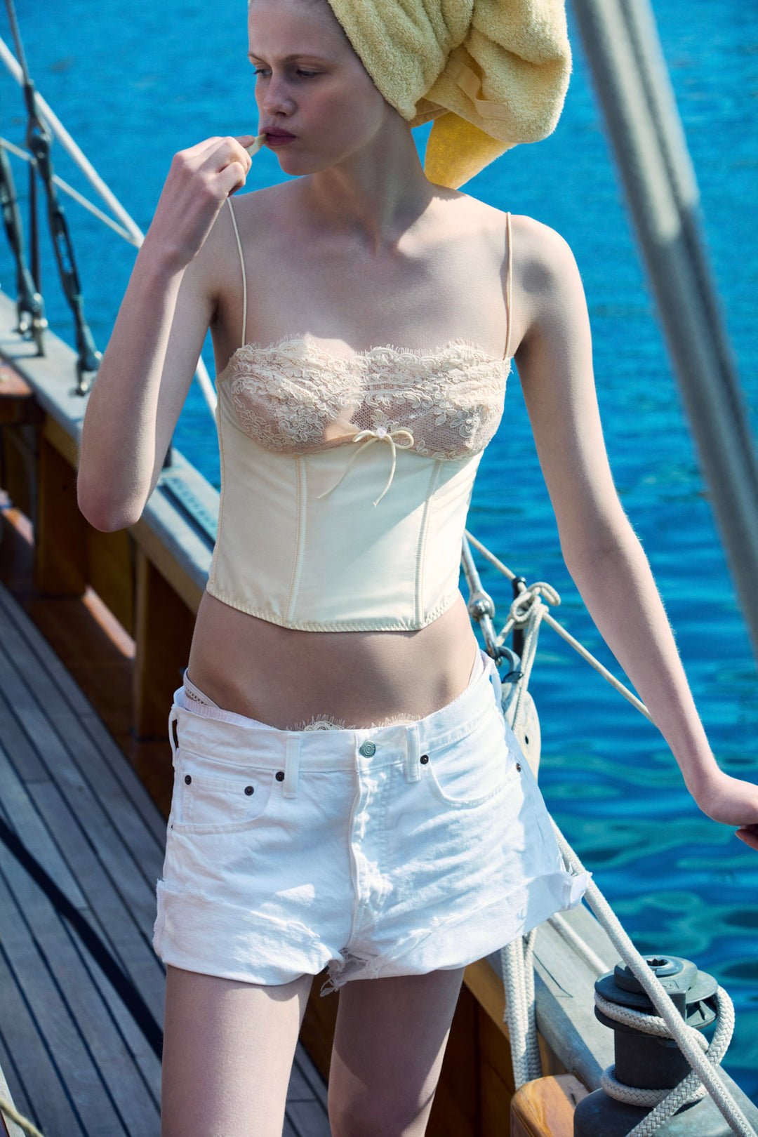 Victoria Bustier - Cream | For Love and Lemons