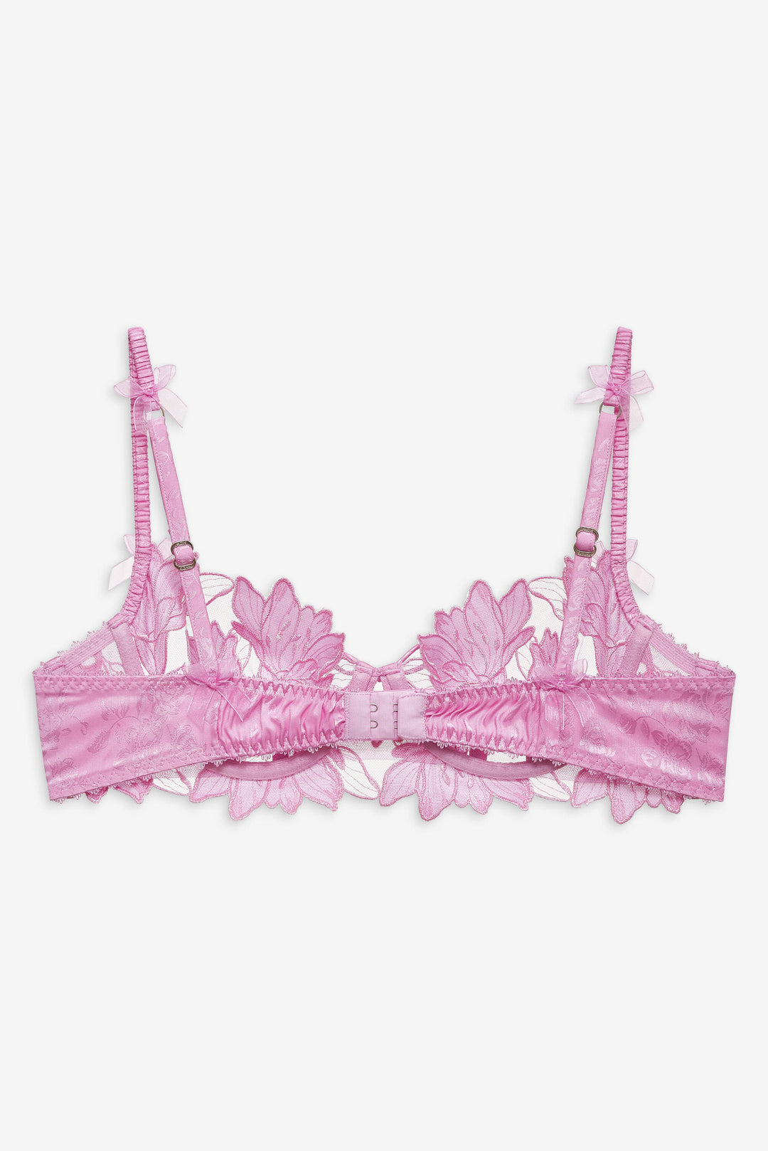 Maye Embroidered Underwire Bra - Pink | For Love and Lemons