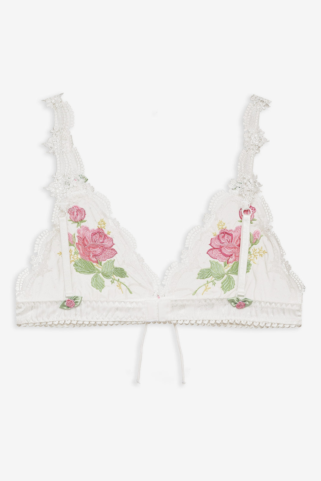 Heirloom Rose Bralette - White | For Love and Lemons