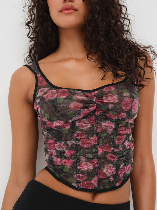 Ciara Bustier - Black | For Love and Lemons