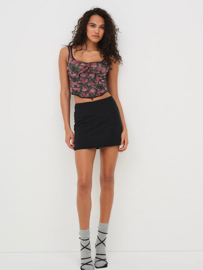 Ciara Bustier - Black | For Love and Lemons