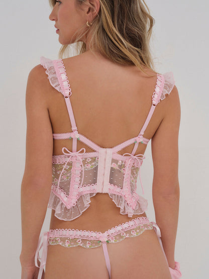 Pinkaboo Bustier - Pink | For Love and Lemons