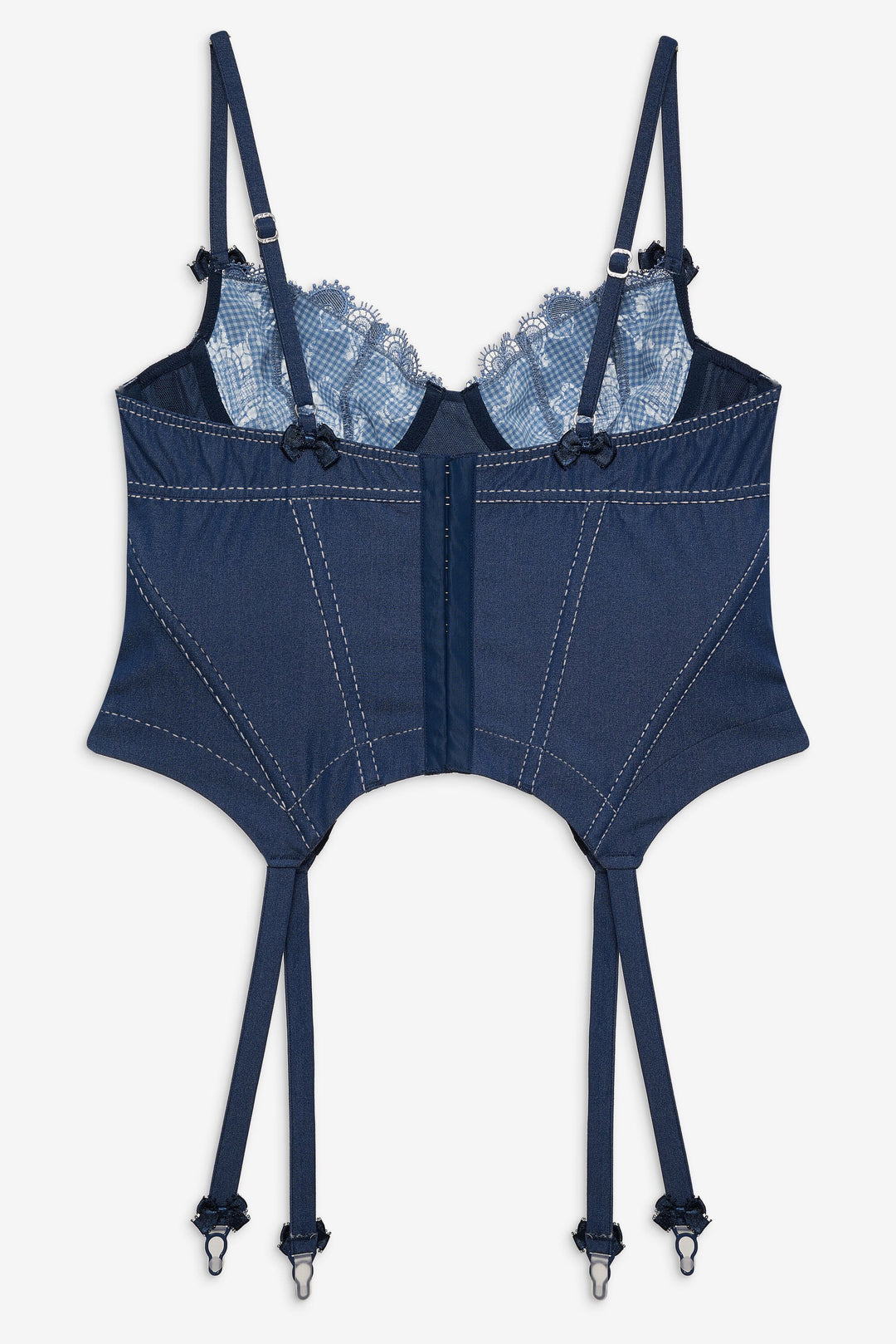 Denim Hearts Bustier - Blue | For Love and Lemons