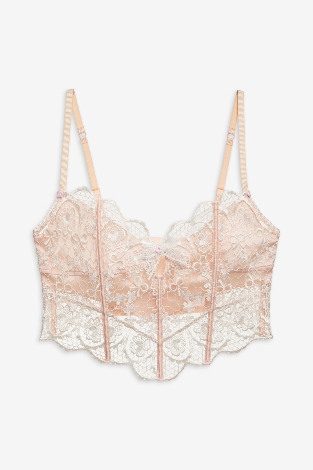 Tea Cake Lace Bustier - White | For Love and Lemons