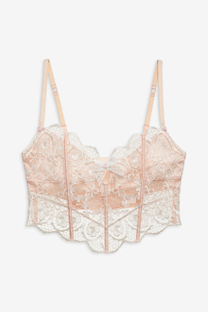 Tea Cake Lace Bustier - White | For Love and Lemons
