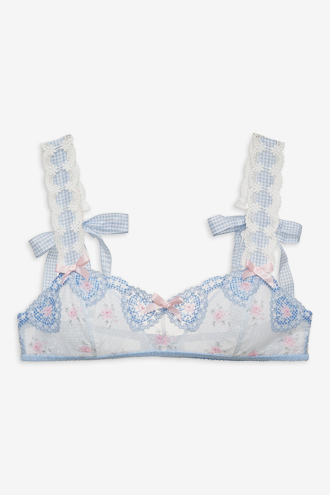 Dainty Doily Bralette - Blue | For Love and Lemons
