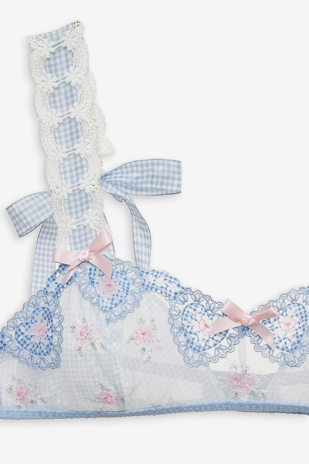 Dainty Doily Bralette - Blue | For Love and Lemons