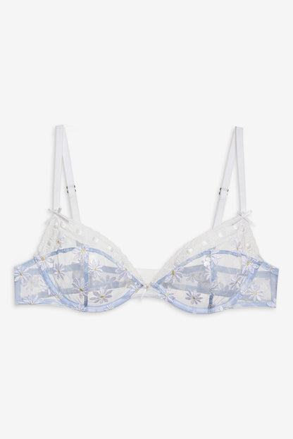Dee Dee Daisy Underwire Bra - Blue | For Love and Lemons