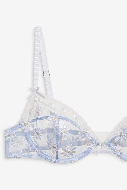 Dee Dee Daisy Underwire Bra - Blue | For Love and Lemons