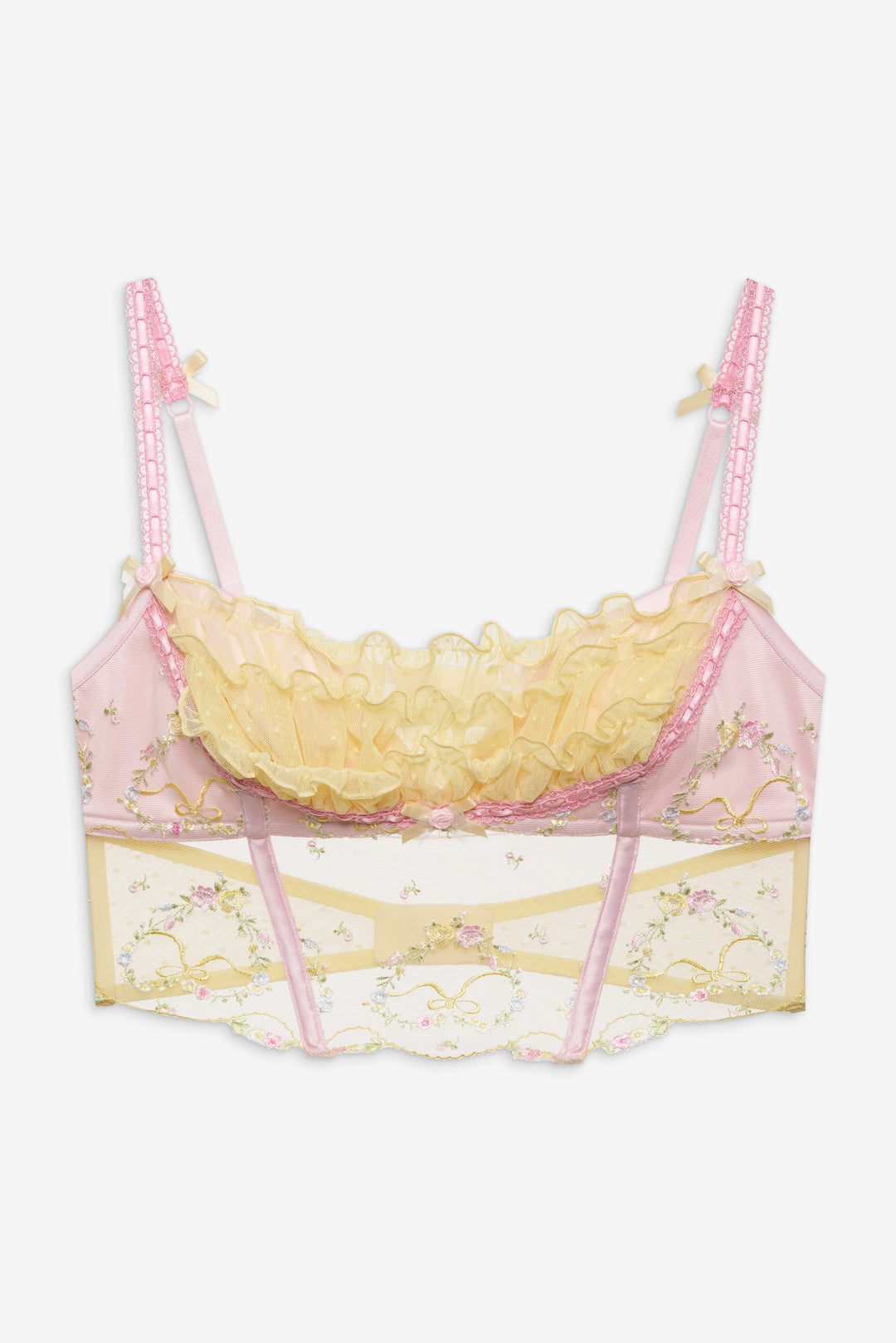 Sunny Bouquet Bustier - Multi Yellow | For Love and Lemons