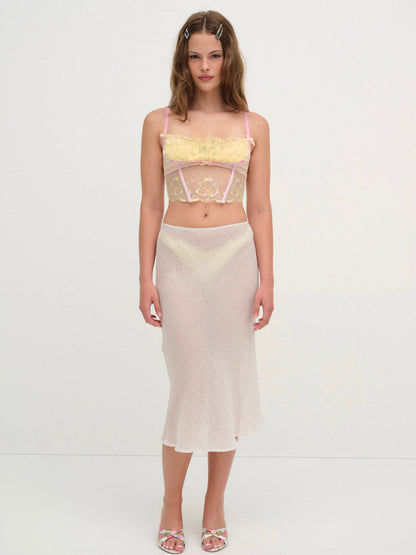 Sunny Bouquet Bustier - Multi Yellow | For Love and Lemons