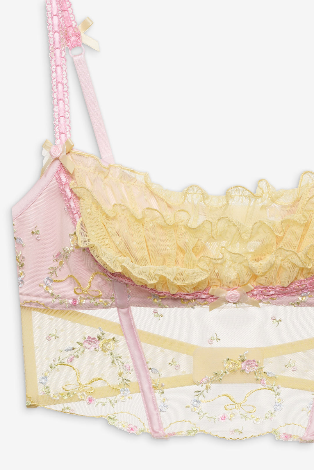 Sunny Bouquet Bustier - Multi Yellow | For Love and Lemons