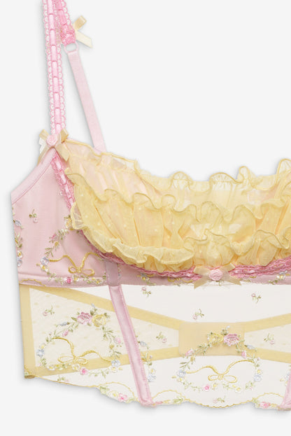 Sunny Bouquet Bustier - Multi Yellow | For Love and Lemons
