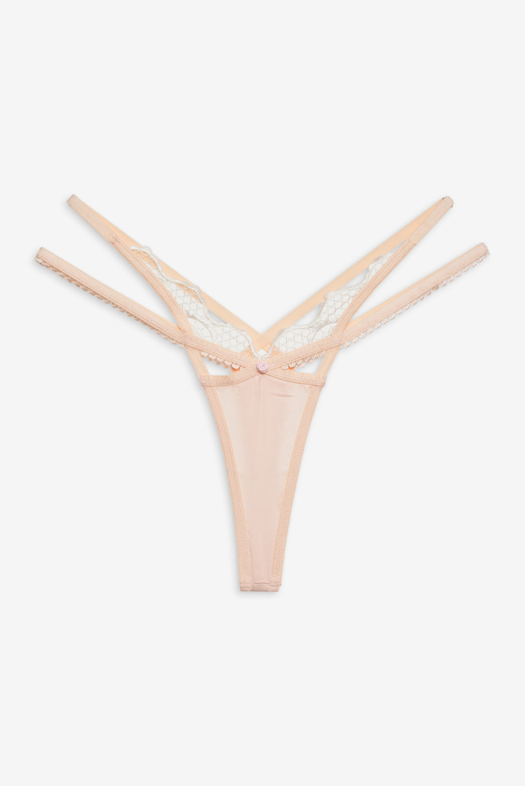 Tea Cake Lace Thong Panty - White | For Love and Lemons