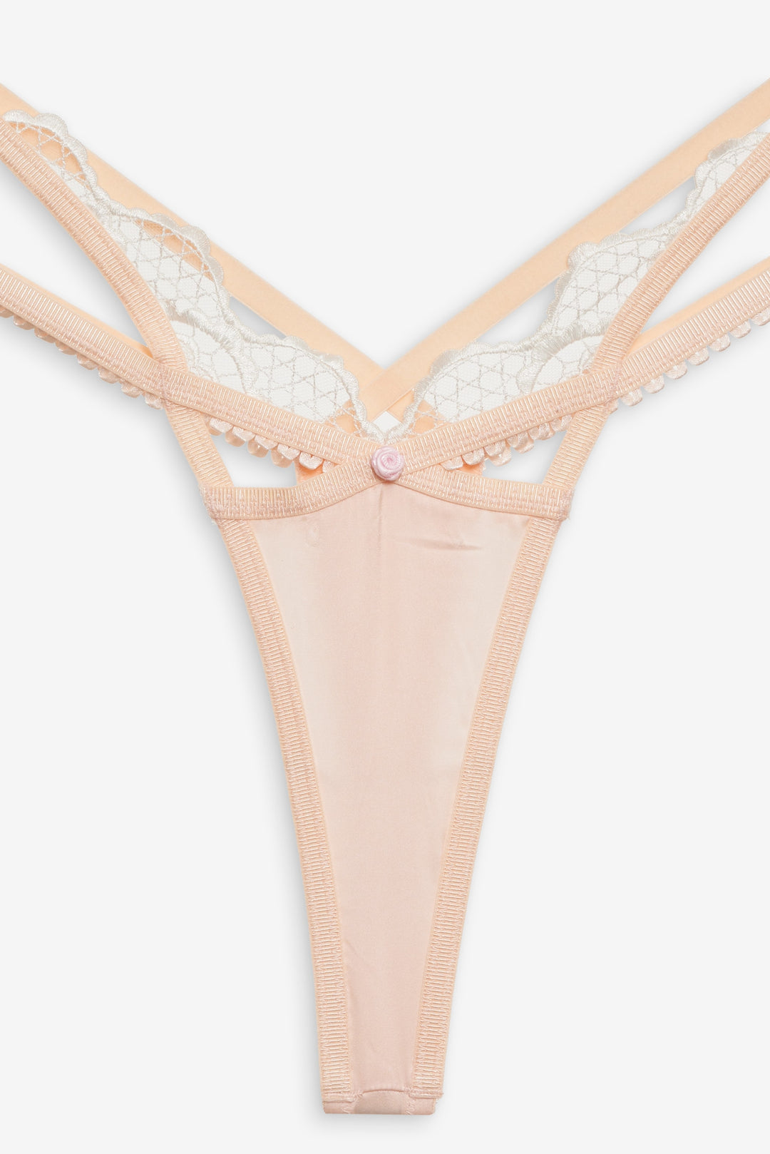 Tea Cake Lace Thong Panty - White | For Love and Lemons