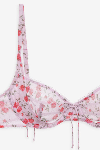 Lottie Underwire Bra - Pink | For Love and Lemons
