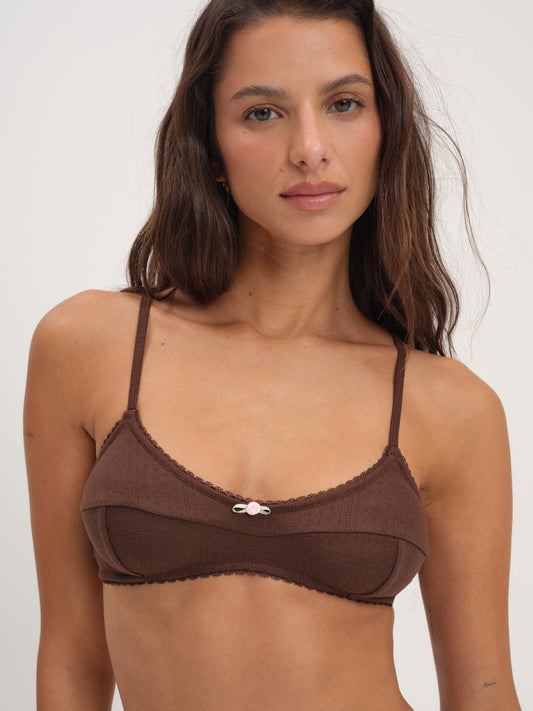Elliana Bralette - Chocolate | For Love and Lemons