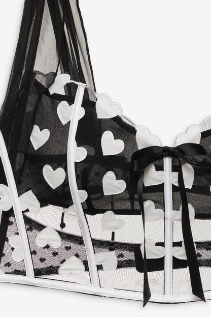 Mia Bustier - Black | For Love and Lemons