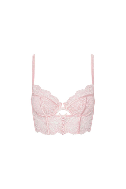 Creamsicle Lace Underwire Bra - Pink | For Love and Lemons