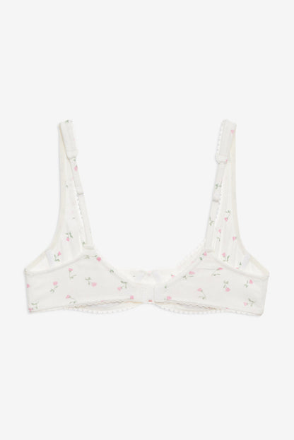 Elliana Underwire Bra - White | For Love and Lemons