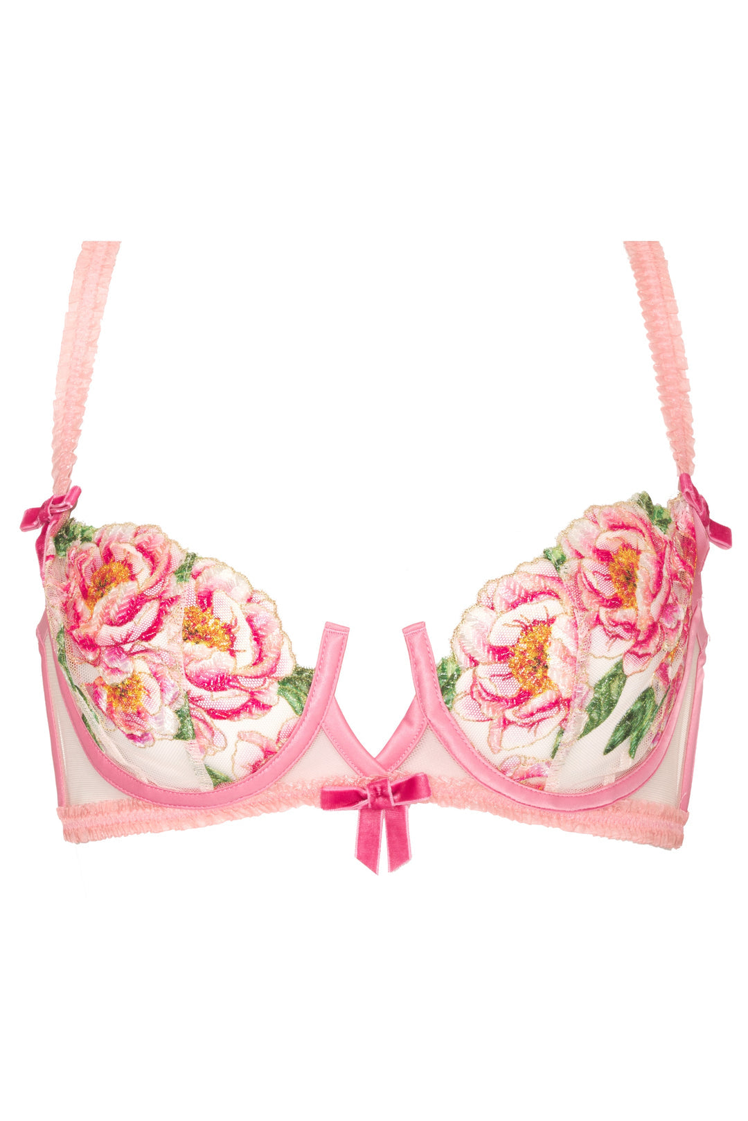 Needle Point Roses Underwire Bra - Pink | For Love and Lemons