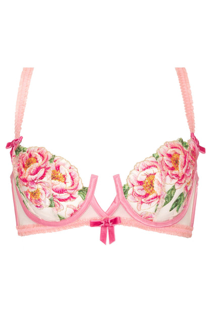 Needle Point Roses Underwire Bra - Pink | For Love and Lemons