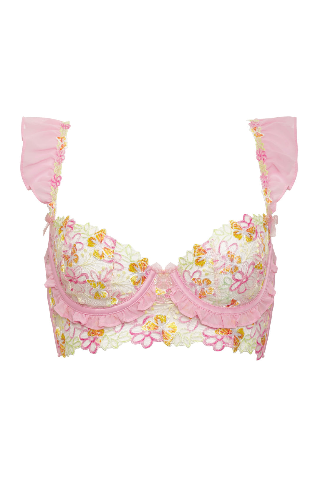Sunset Butterfly Underwire Bra - Pink | For Love and Lemons