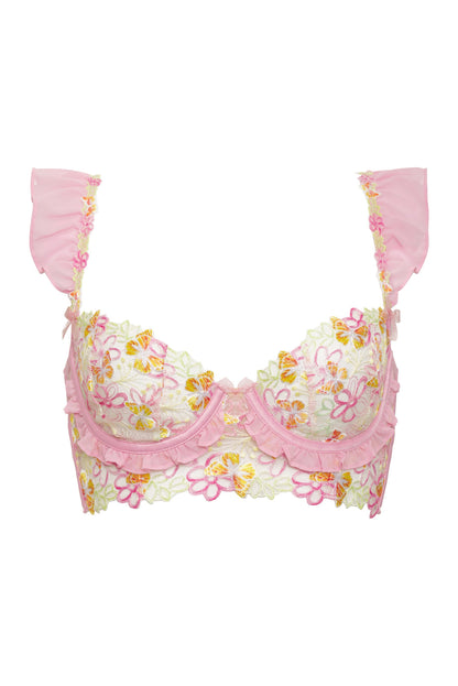 Sunset Butterfly Underwire Bra - Pink | For Love and Lemons
