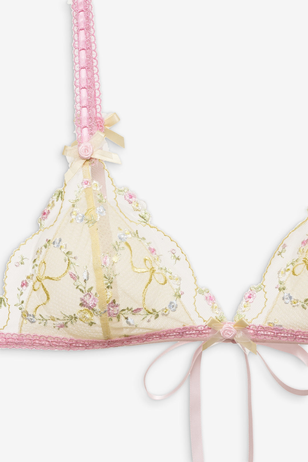Sunny Bouquet Bralette - Multi Yellow | For Love and Lemons