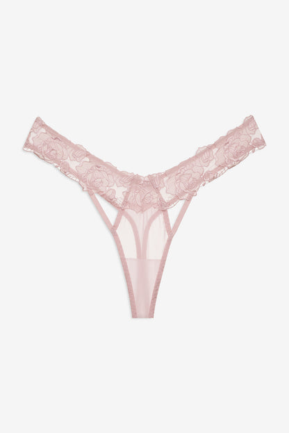 Blissful Blooms Thong Panty - Pink | For Love and Lemons