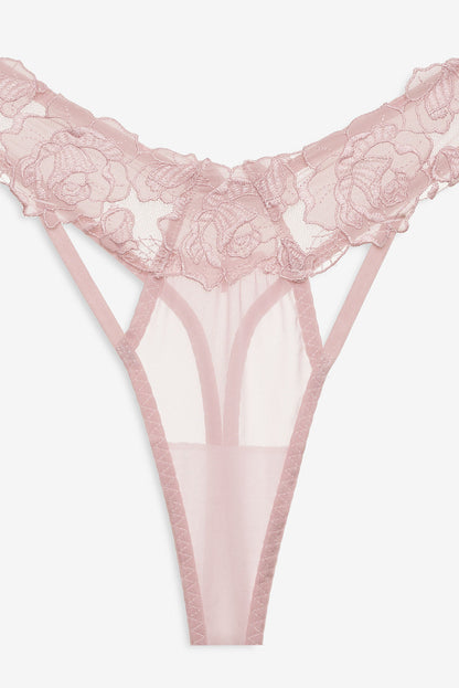 Blissful Blooms Thong Panty - Pink | For Love and Lemons
