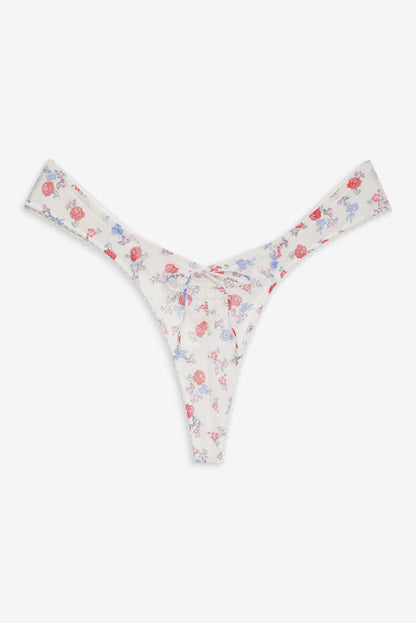 Lottie Thong Panty - Red | For Love and Lemons