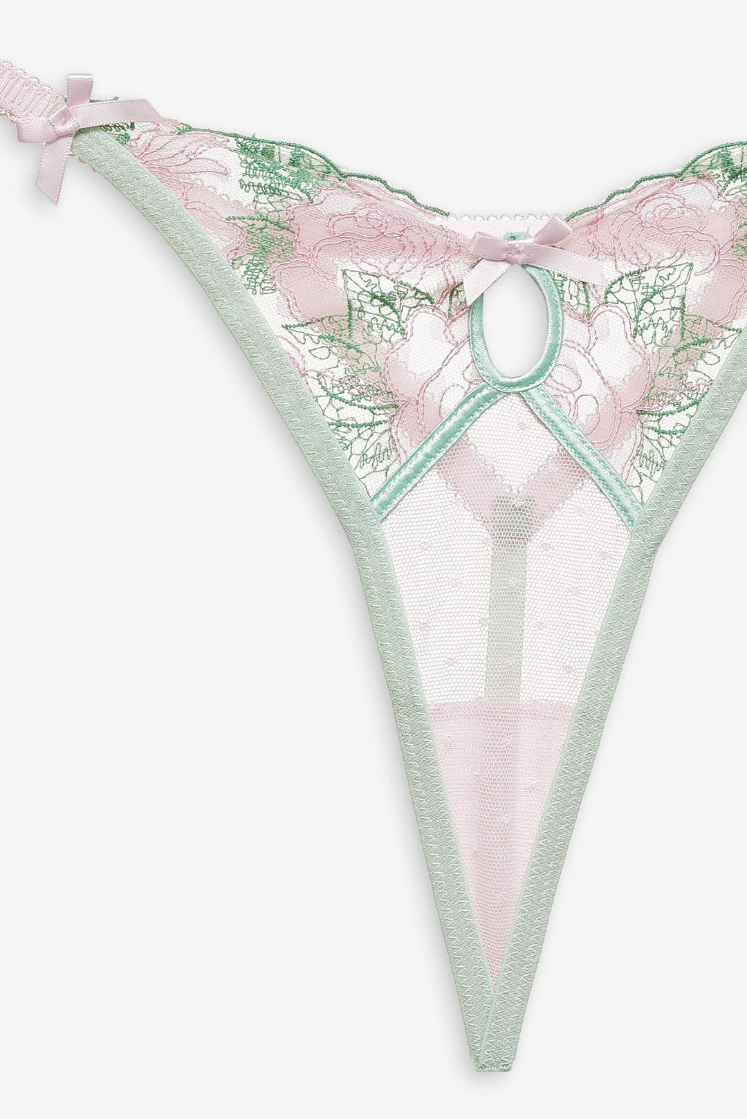 Love Story Thong Panty - Green | For Love and Lemons