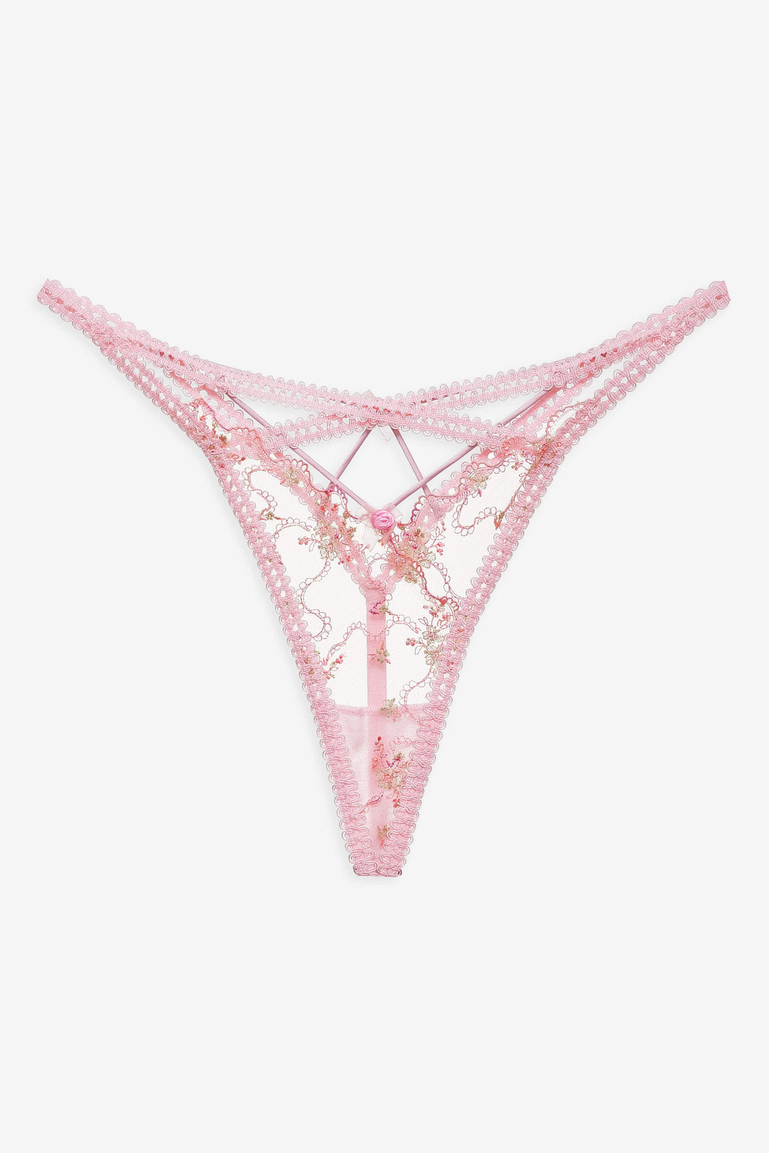 Dainty Daphne Thong Panty - Pink | For Love and Lemons