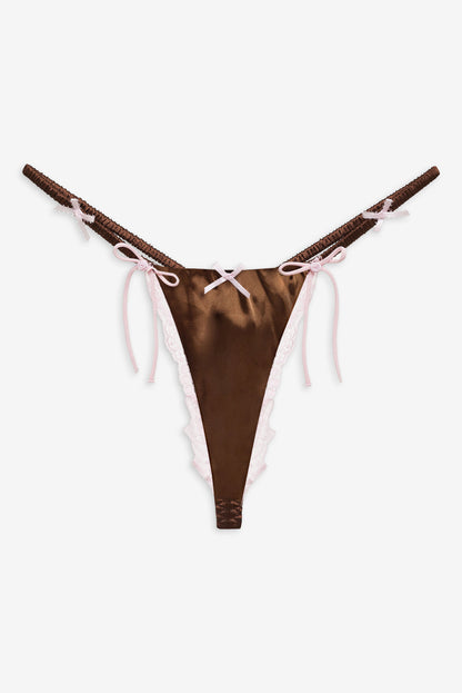 Jaden Thong Panty - Chocolate | For Love and Lemons