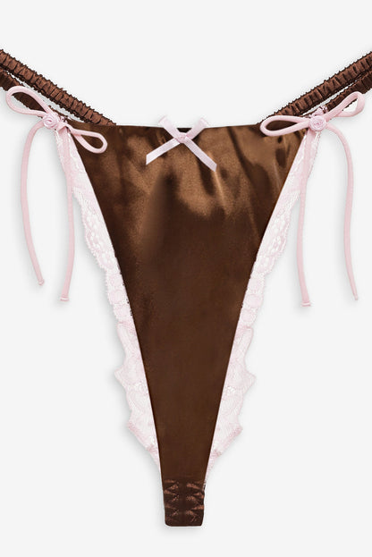 Jaden Thong Panty - Chocolate | For Love and Lemons
