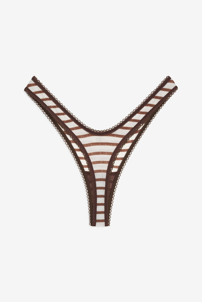 Bella Thong Panty - Brown | For Love and Lemons