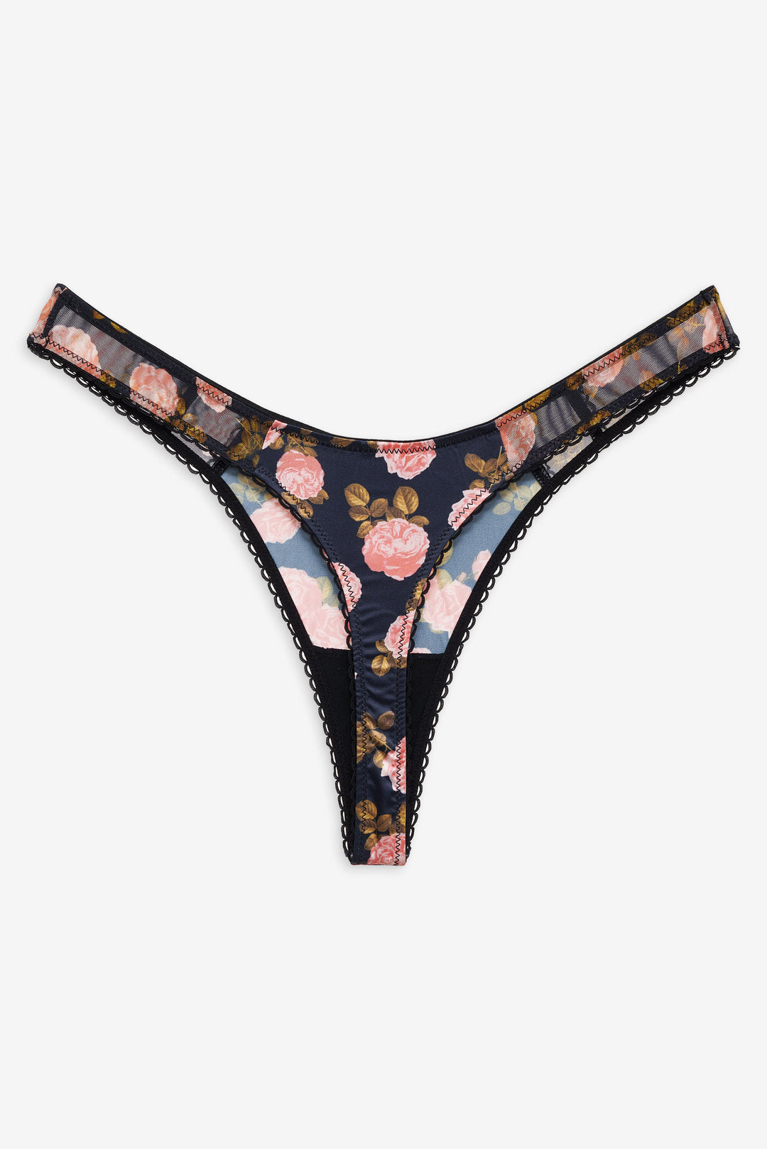 Kayla Thong Panty - Navy | For Love and Lemons