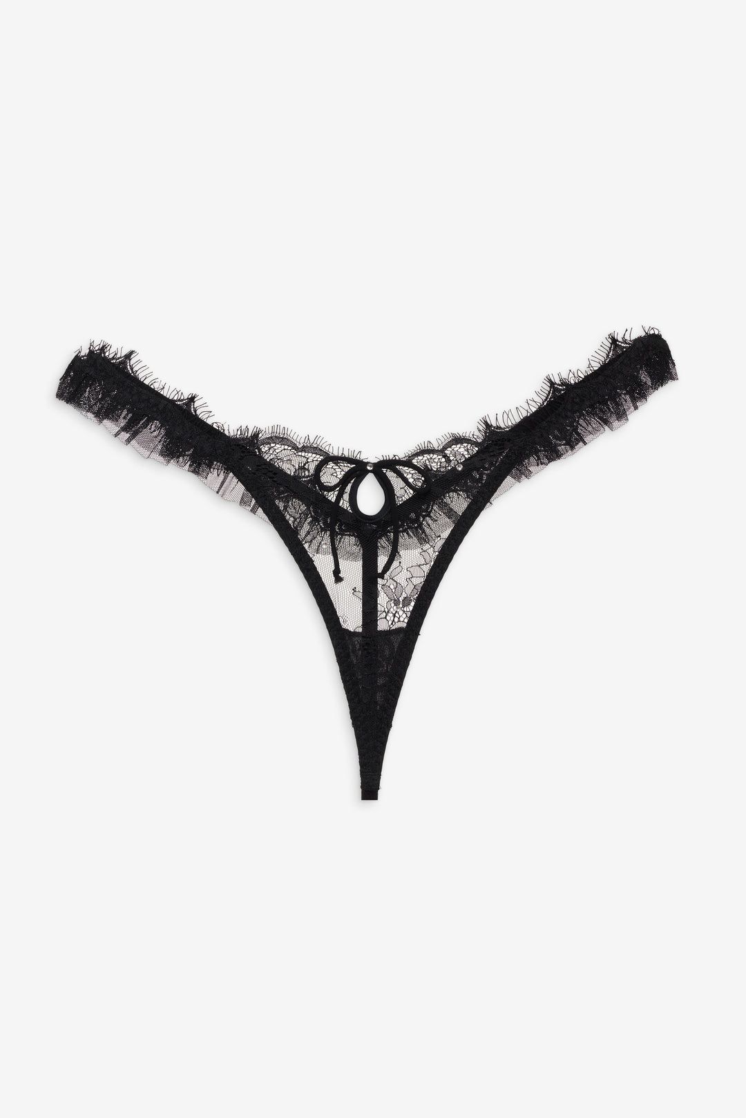 Sonja Thong Panty - Black | For Love and Lemons