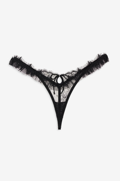 Sonja Thong Panty - Black | For Love and Lemons