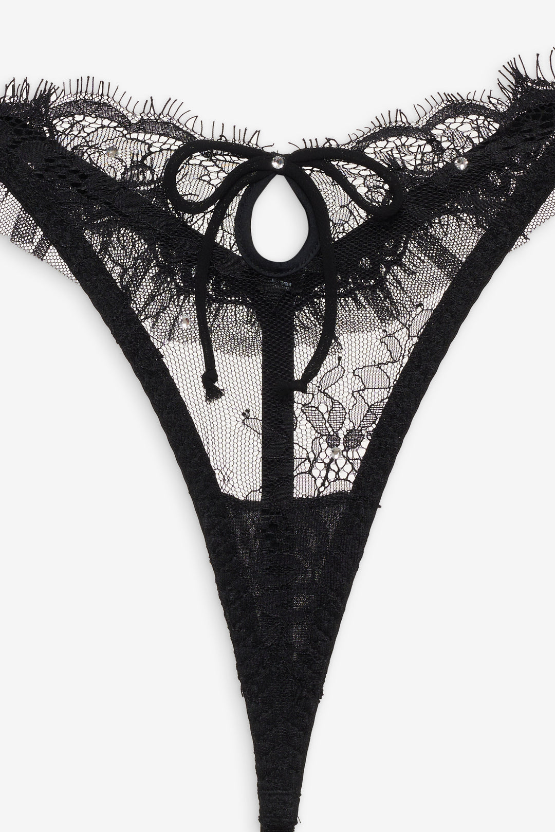 Sonja Thong Panty - Black | For Love and Lemons