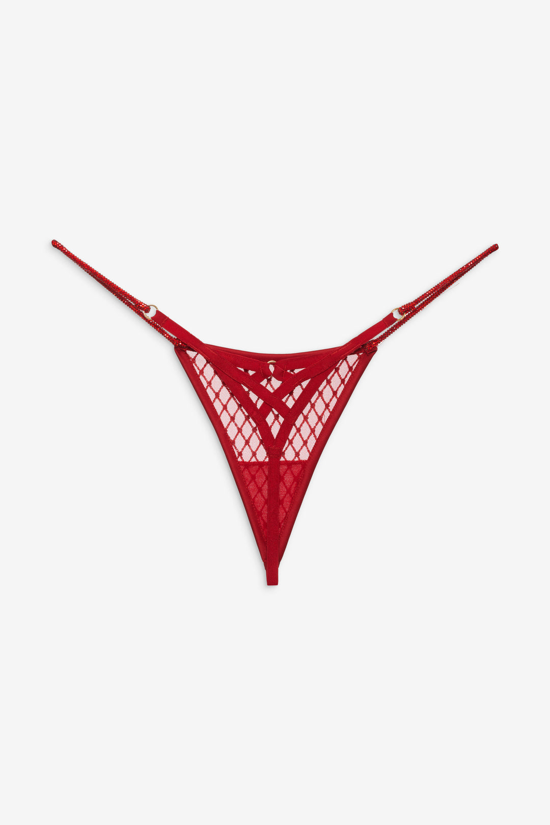 Glitter Thong Panty - Red | For Love and Lemons