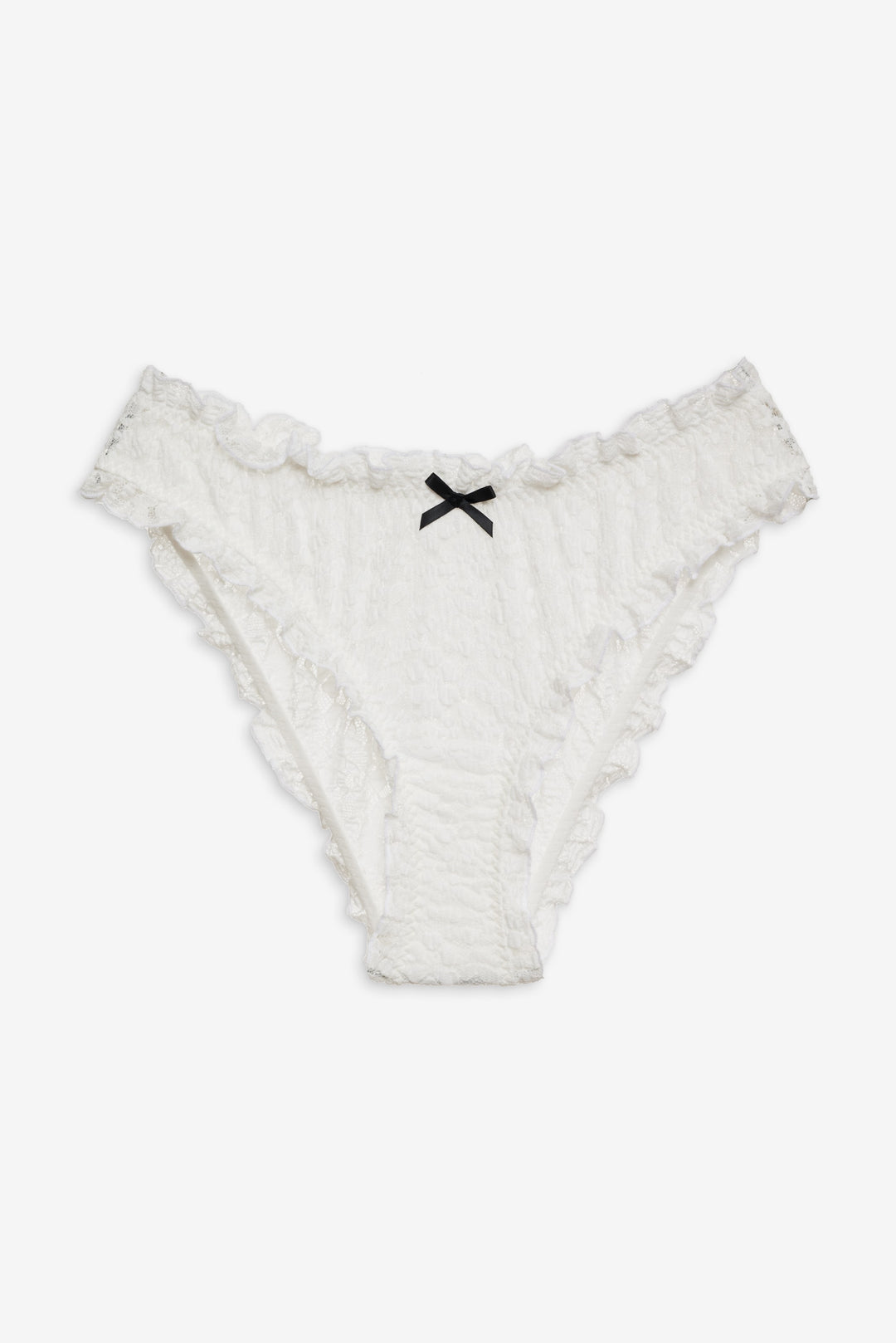 Sally Stretch Lace Cheeky Panty - White | For Love and Lemons