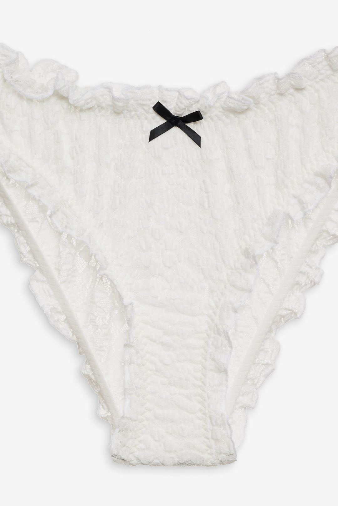Sally Stretch Lace Cheeky Panty - White | For Love and Lemons