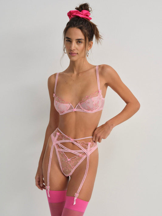 Dainty Daphne Garter Belt - Pink | For Love and Lemons