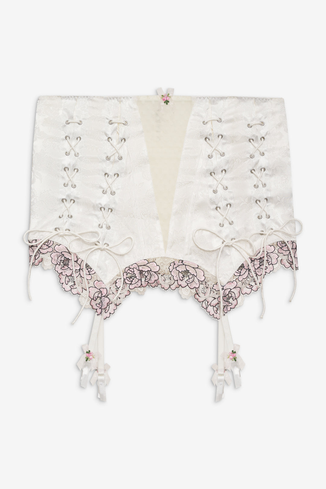 Marit Garter Skirt - White | For Love and Lemons