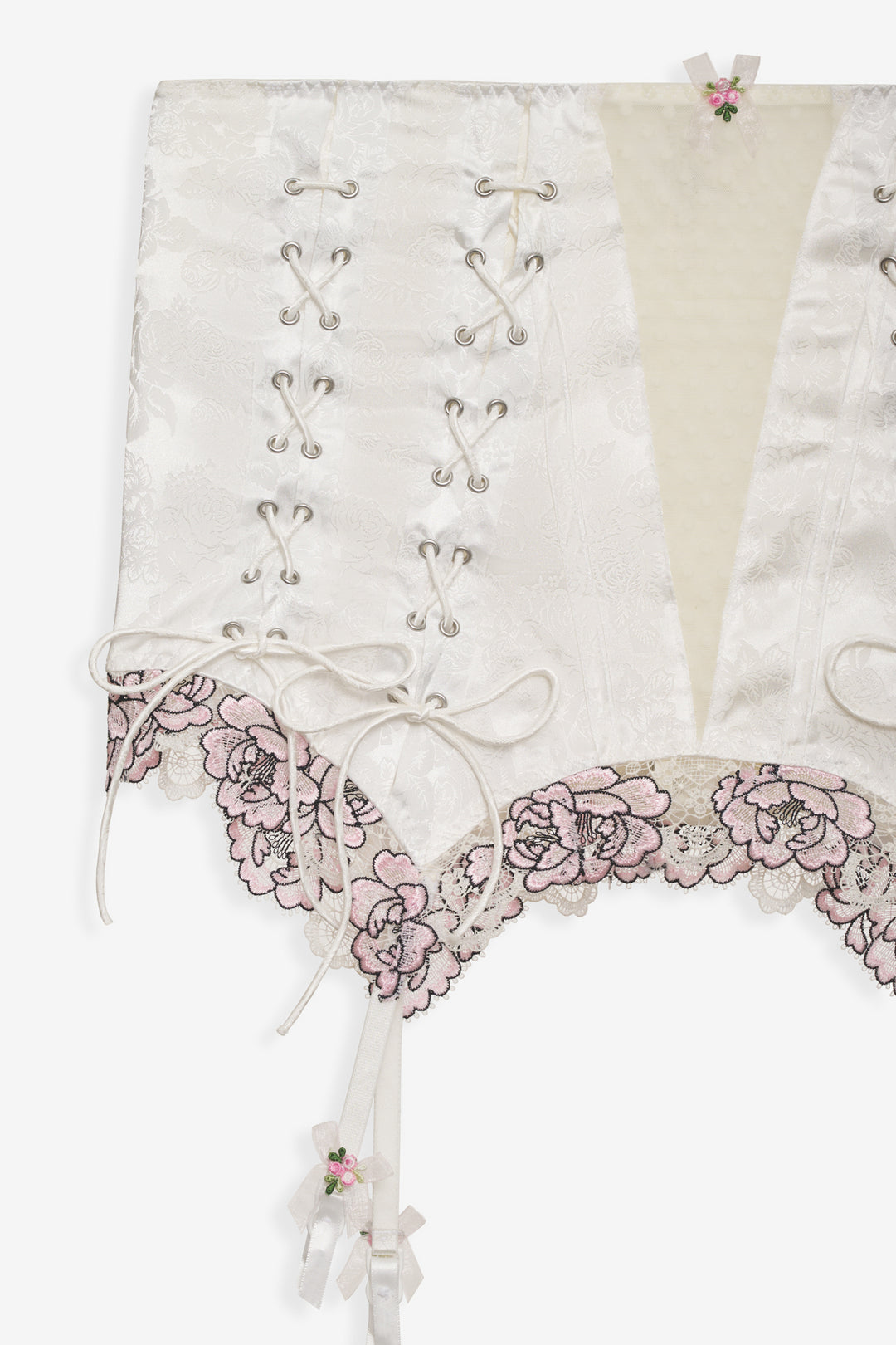 Marit Garter Skirt - White | For Love and Lemons