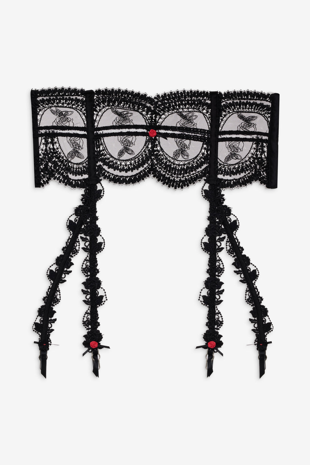 Roxanne Garter Belt - Black | For Love and Lemons