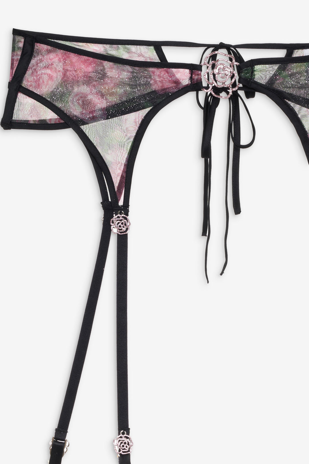 Ciara Garter Belt - Black | For Love and Lemons