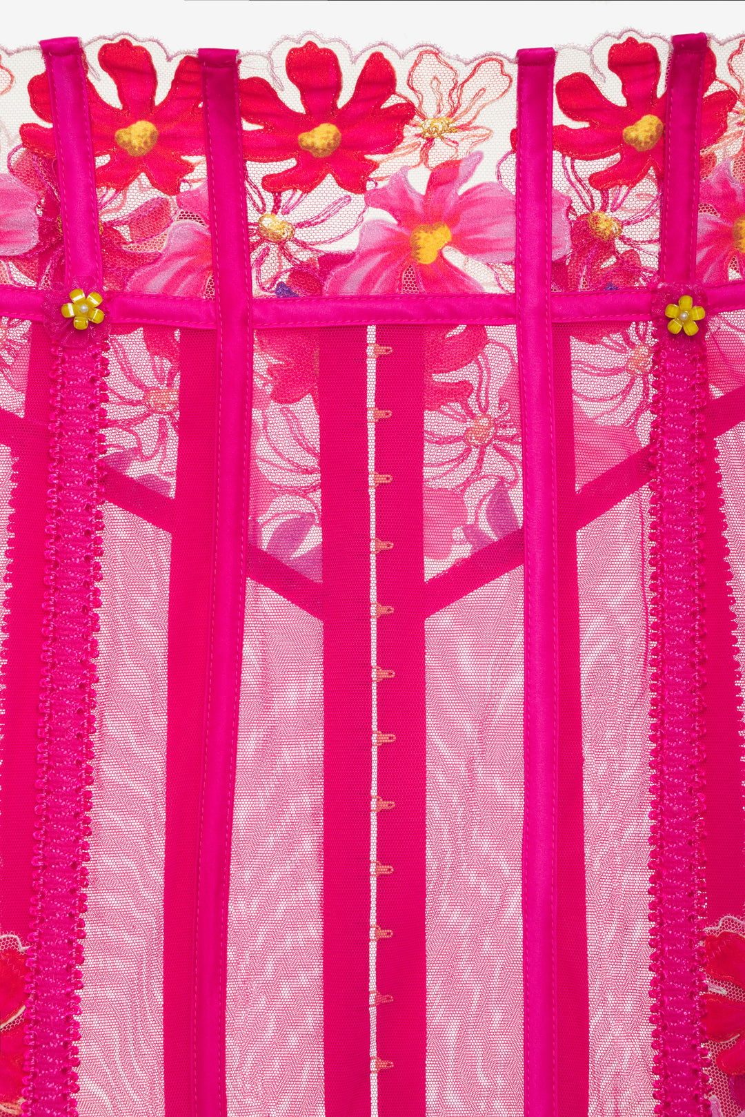 Anemone Floral Garter Skirt - Pink | For Love and Lemons